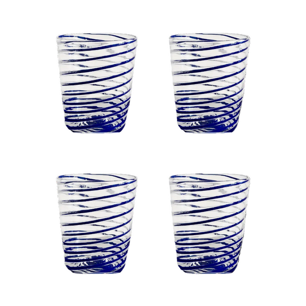 The Kiki Tumbler in Blue, Set of Four