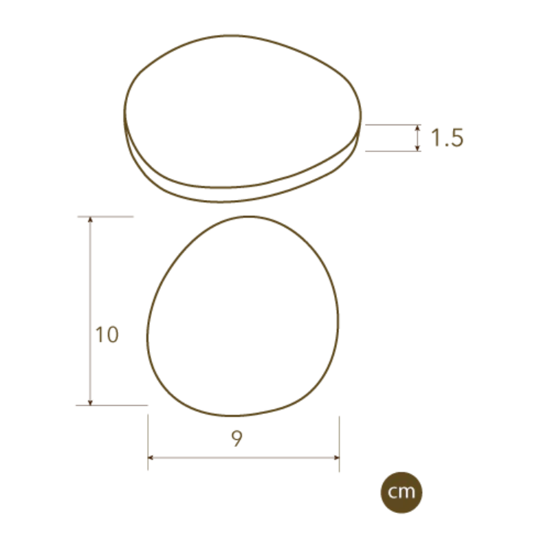 Two Round Coasters - Sandstone