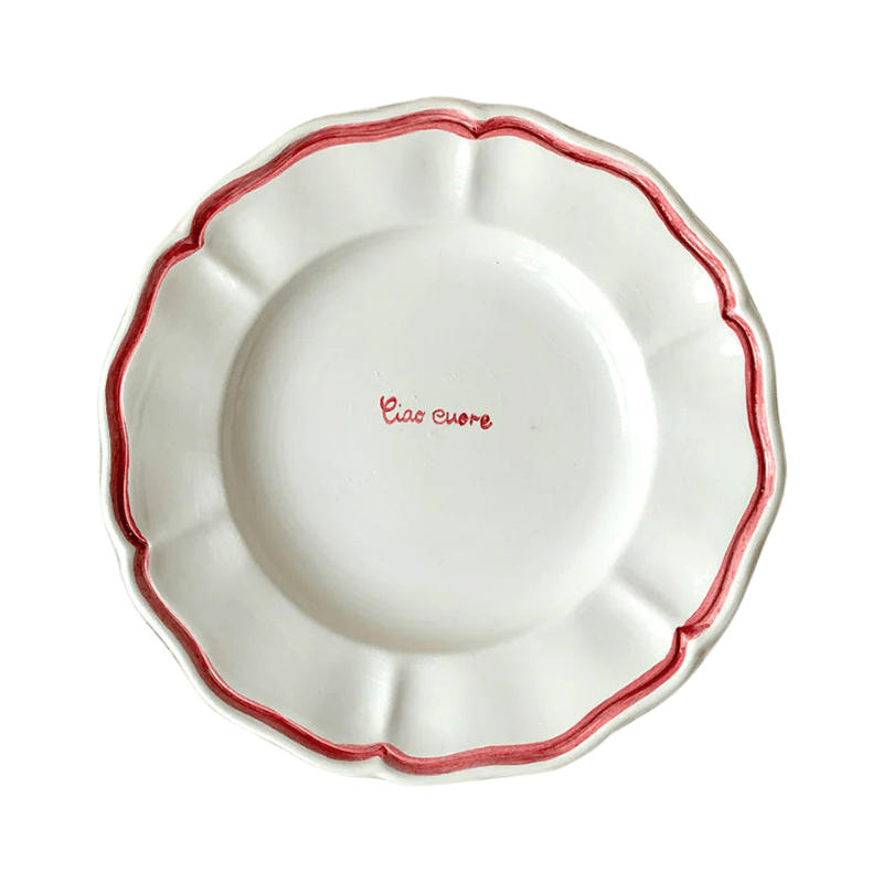 "Ciao Cuore" Fil Rouge Plate