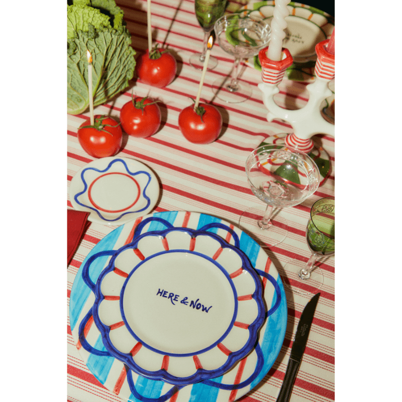 ‘Here & Now’ dessert plate | Blue