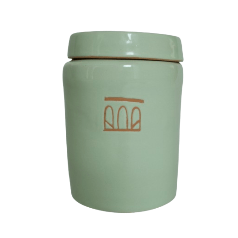 Ceramic Honey Almond Soy Wax Candle