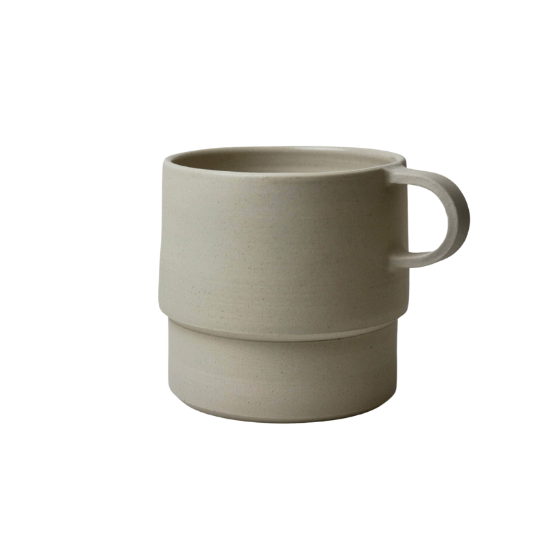Tall Angular Mug, White