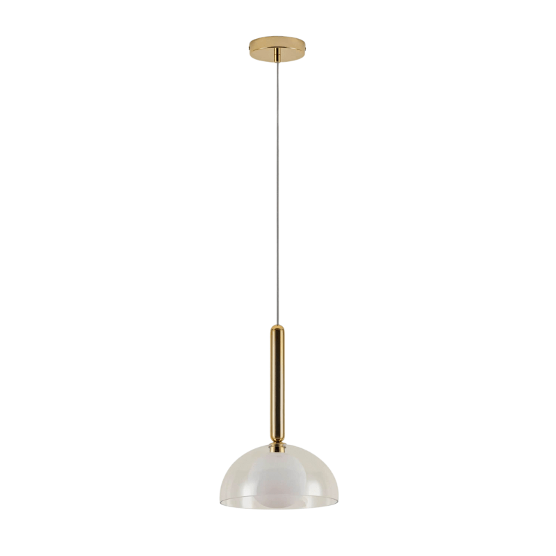 Clear glass dome ceiling light