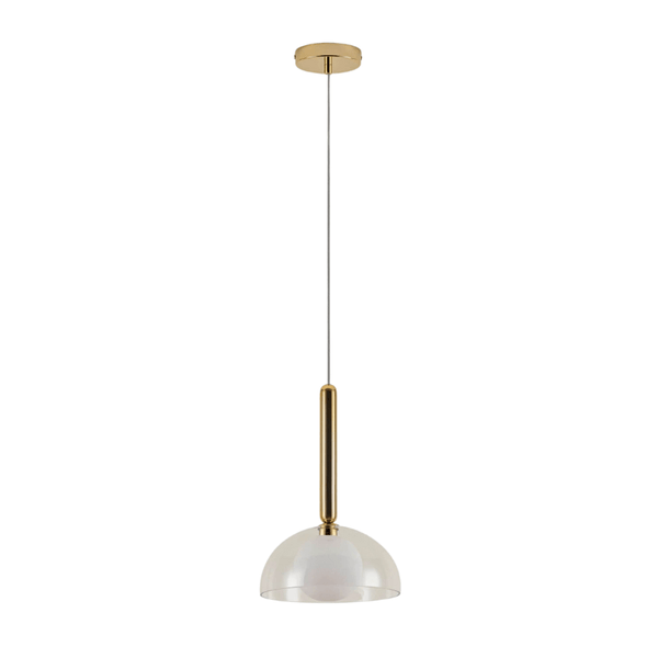 Clear glass dome ceiling light