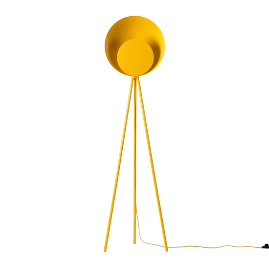 Yolk yellow diffuser floor lamp