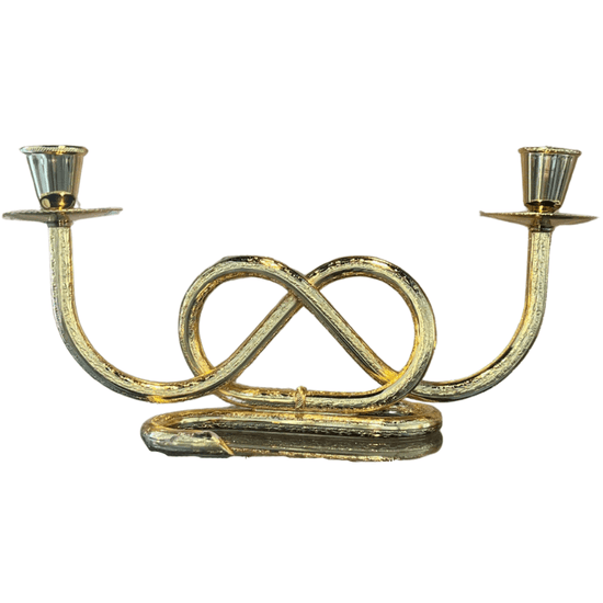 Antique Gold-Plated Candlesticks