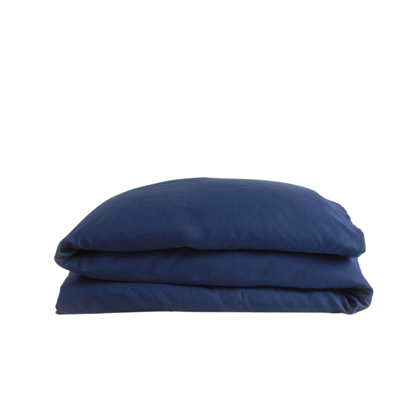 Hemp Duvet Cover Midnight Blue