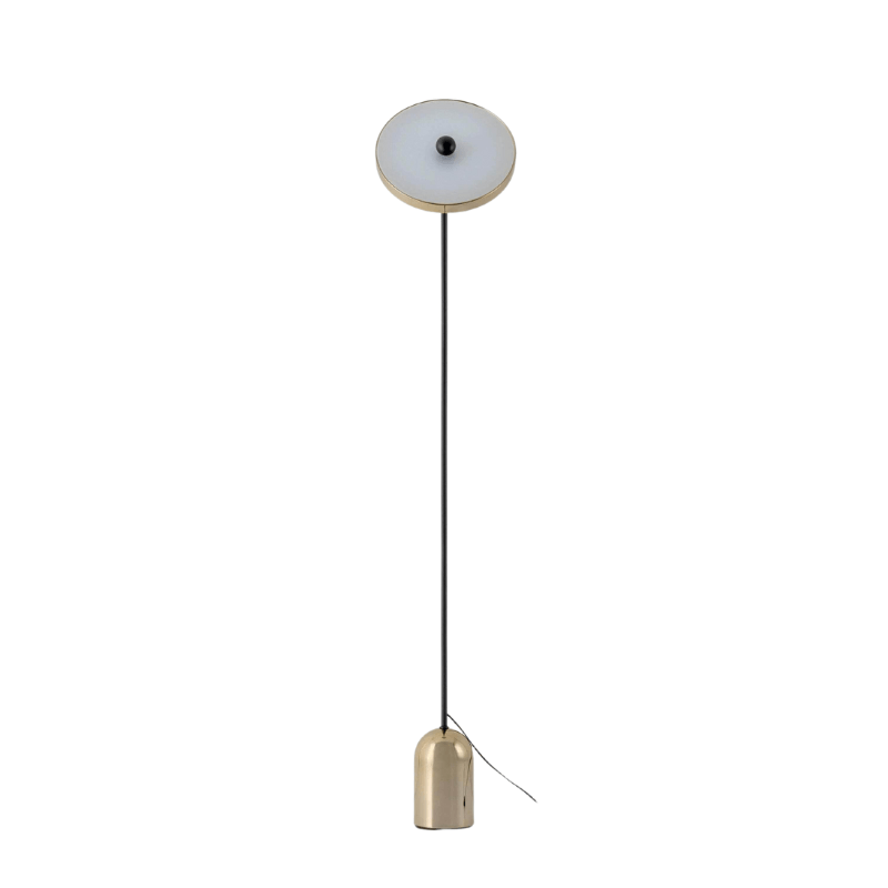 Brass uplighter floor lamp