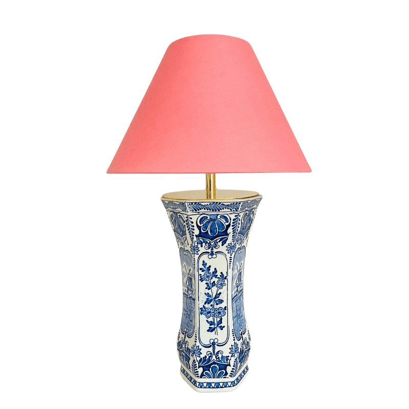 Antique Delft Lamp