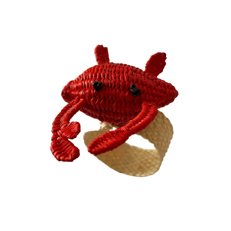 Palmito Crab Napkin Rings (Set of 4)