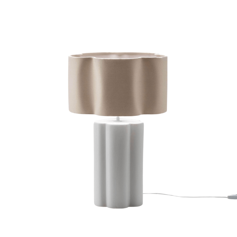 Flower ceramic table lamp