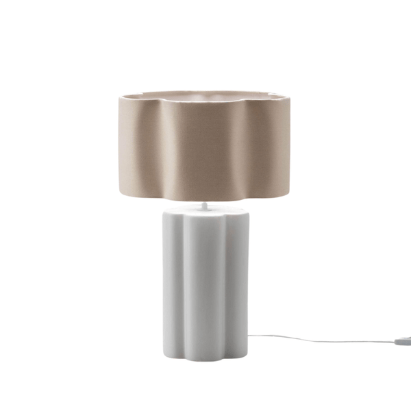 Flower ceramic table lamp