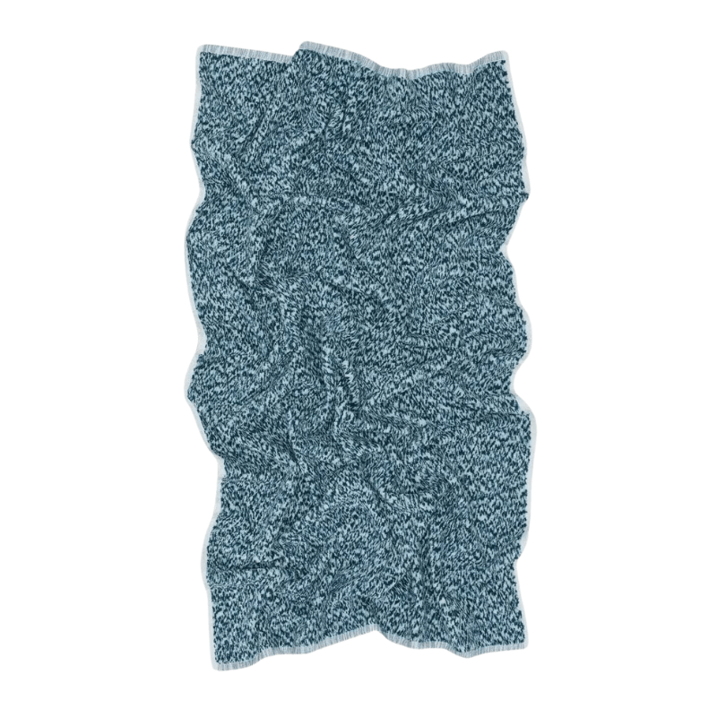 Space Dye Terry Towels - Peacock