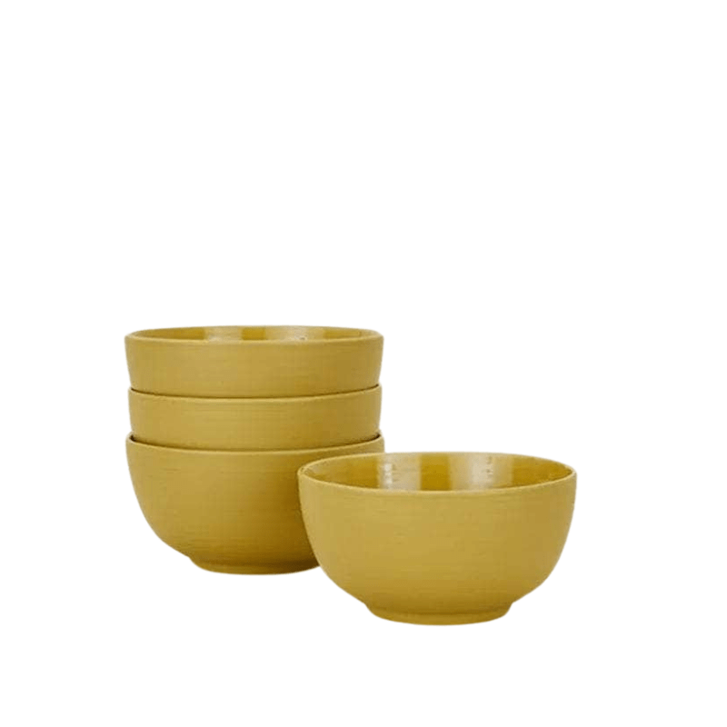 Essential Large Bowl - Set Of 4, Mustard