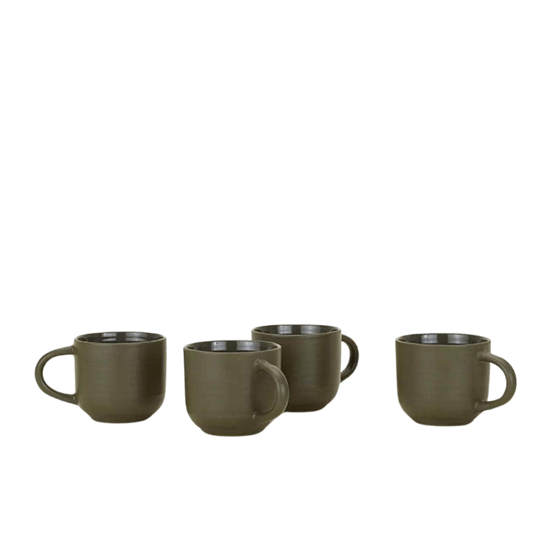 Essential Mug - Set Of 4, Olive