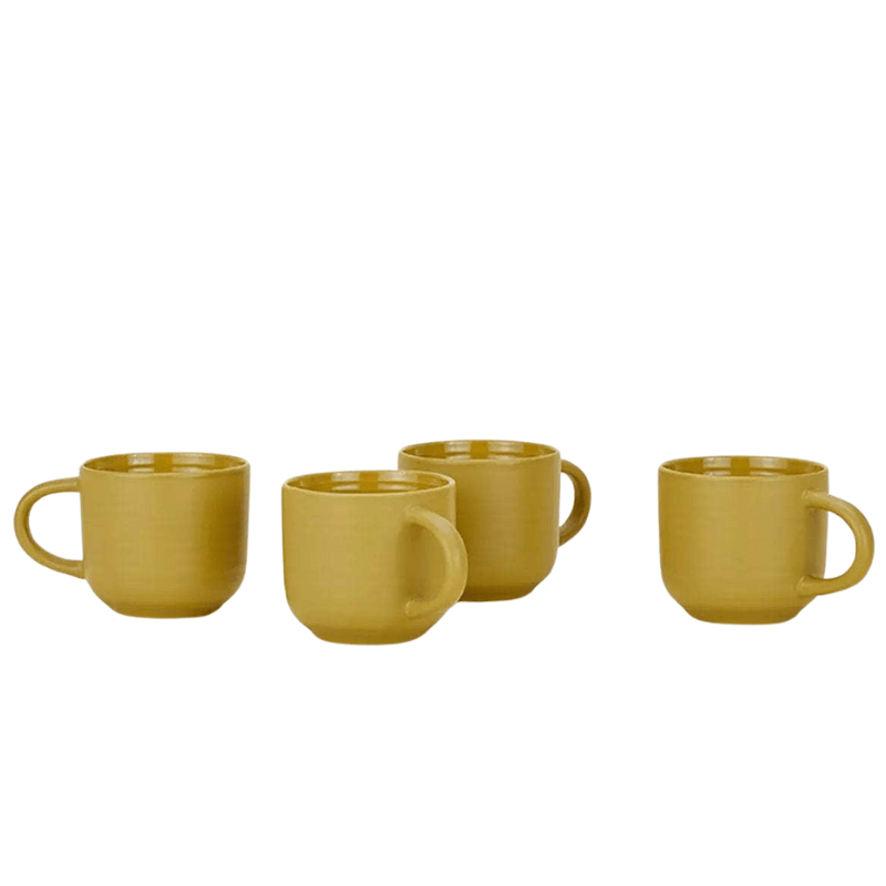 Essential Mug - Set Of 4, Mustard