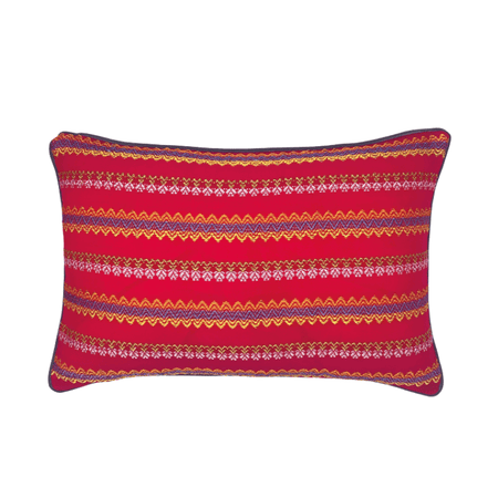 Acheik Silk Red Cushion