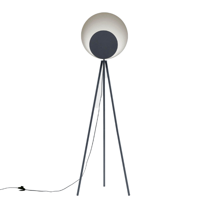 Charcoal grey diffuser floor lamp