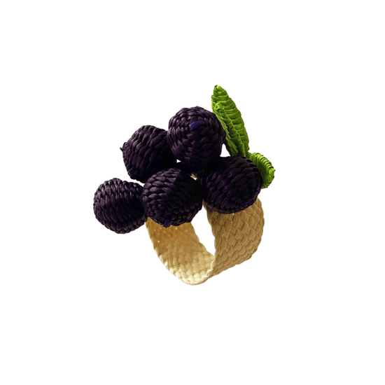 Palmito Grape Napkin Rings (Set of 4)