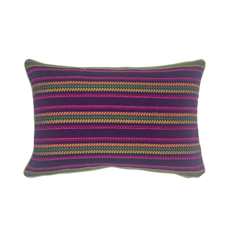 Acheik Silk Purple Cushion