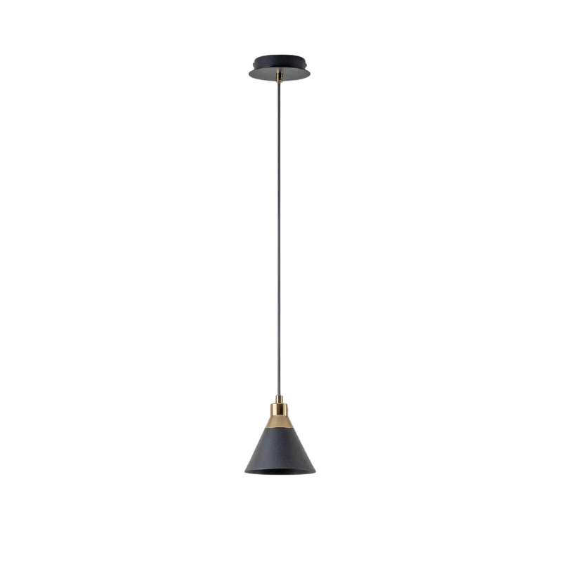 Charcoal grey cone pendent ceiling light