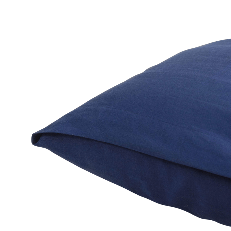 Hemp Pillowcase Pair Midnight Blue