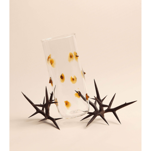 Yellow prickly Glasses (set of 4)