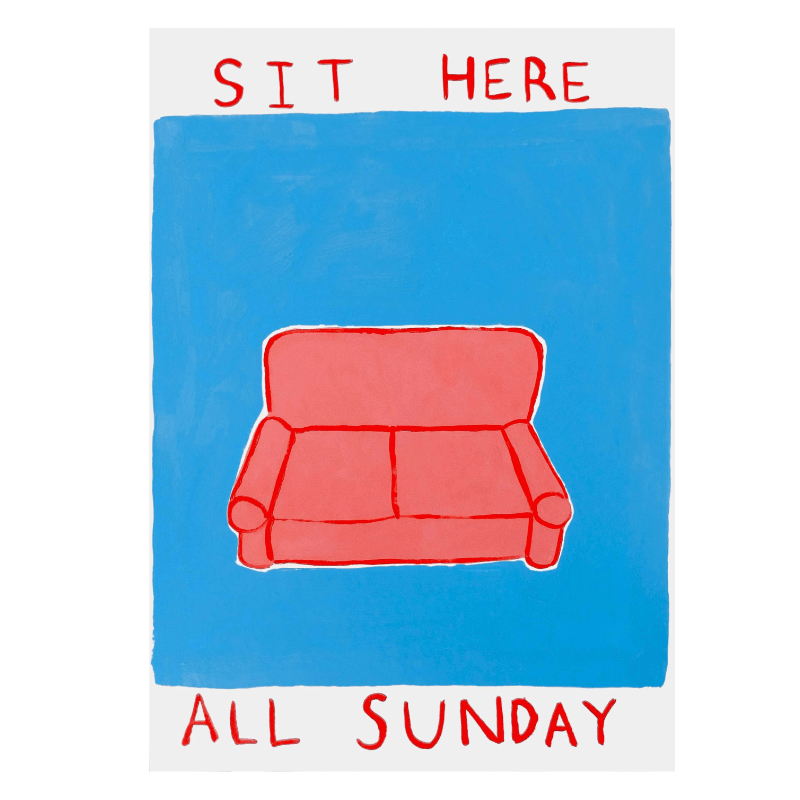 "Sit Here All Sunday" Art Print