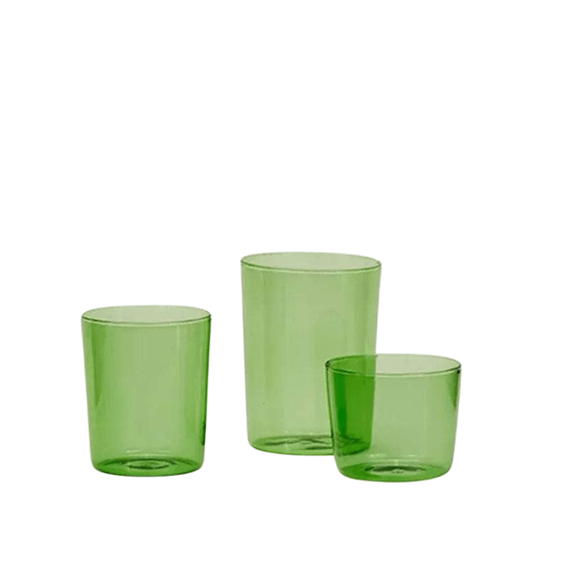 Essential Glassware - Set Of 4, Green