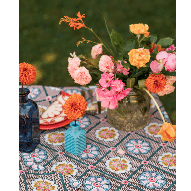 Blue Rombos Tablecloth