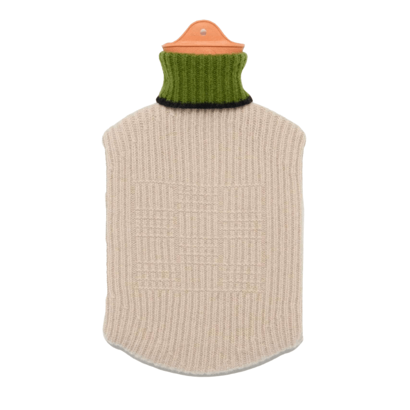 Felted Lambswool Hot Water Bottle - Off White