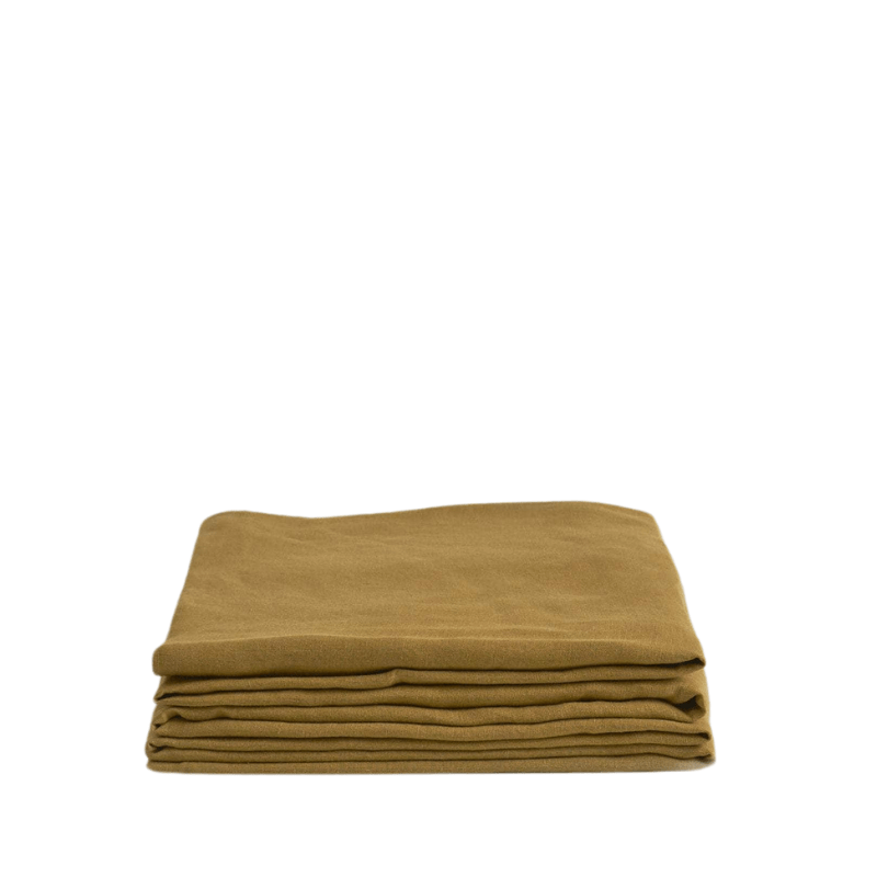 Hemp Fitted Sheet Caramel