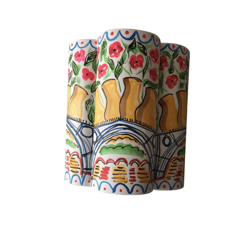 Load image into Gallery viewer, Ironbridge Floral Paper Lampshade
