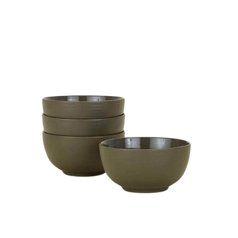 Essential Large Bowl - Set Of 4, Olive