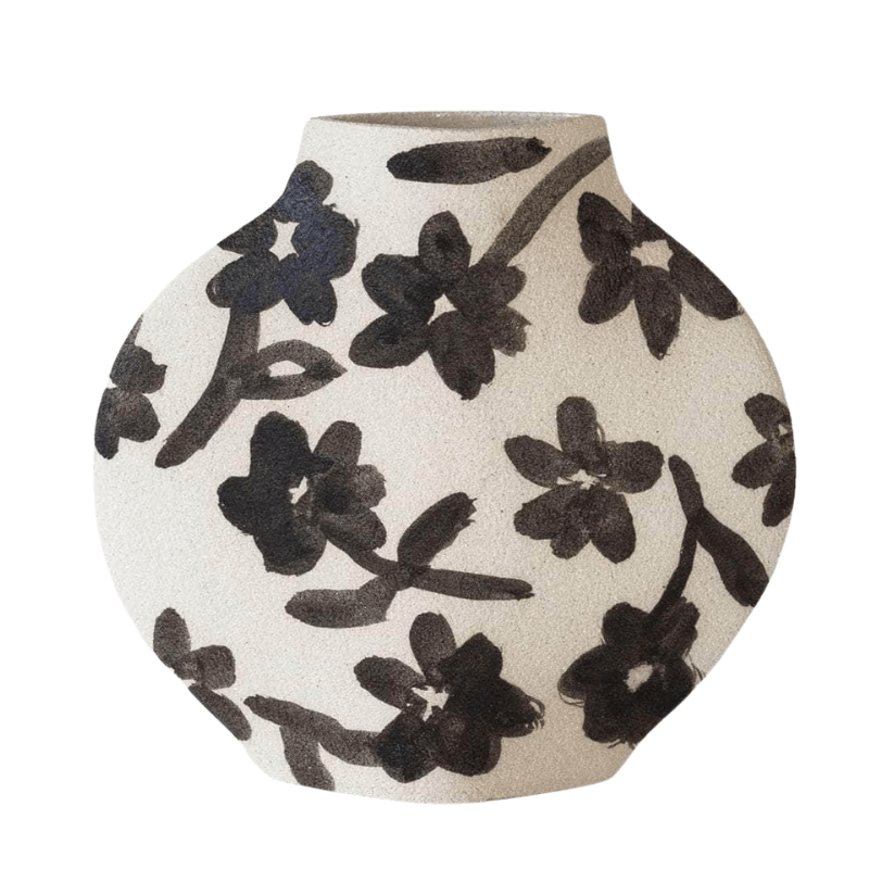 Ceramic Vase ‘Flowers Pattern’