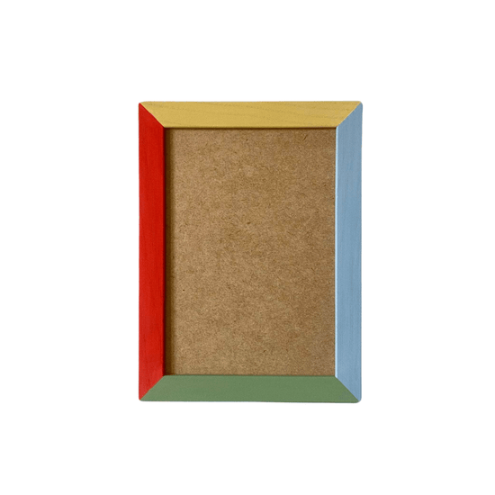 Painted Wood Picture Frame | Primary Colours