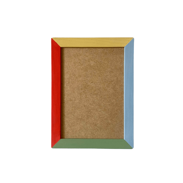 Painted Wood Picture Frame | Primary Colours