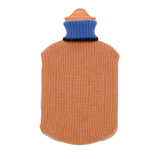 Felted Lambswool Hot Water Bottle - Peach