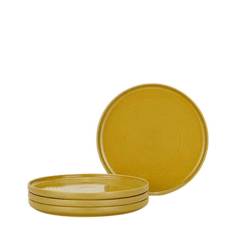 Essential Salad Plate - Set Of 4, Mustard