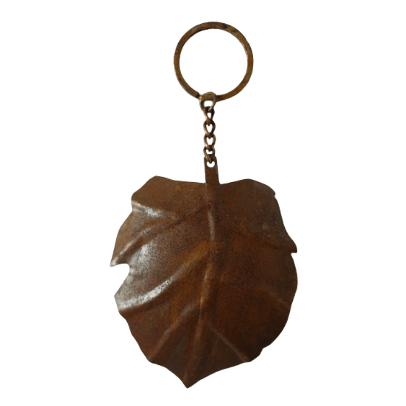 Iron Leaf Key Ring