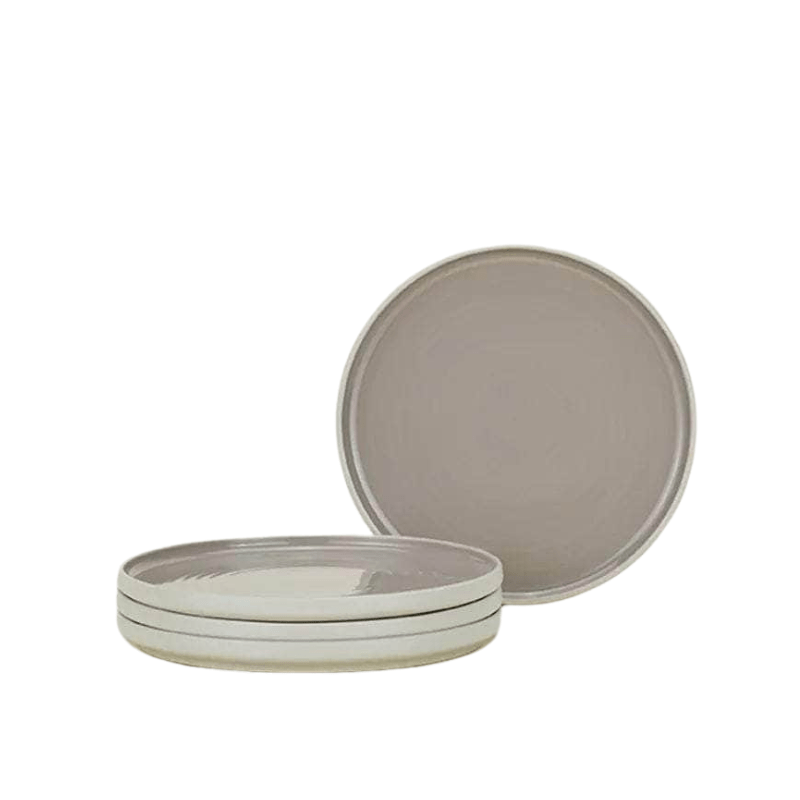 Essential Salad Plate - Set Of 4, Light Grey