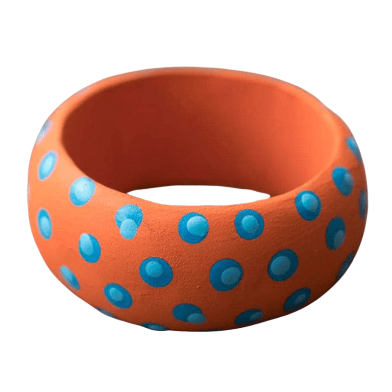 Wooden Dots Napkin Holder - Orange