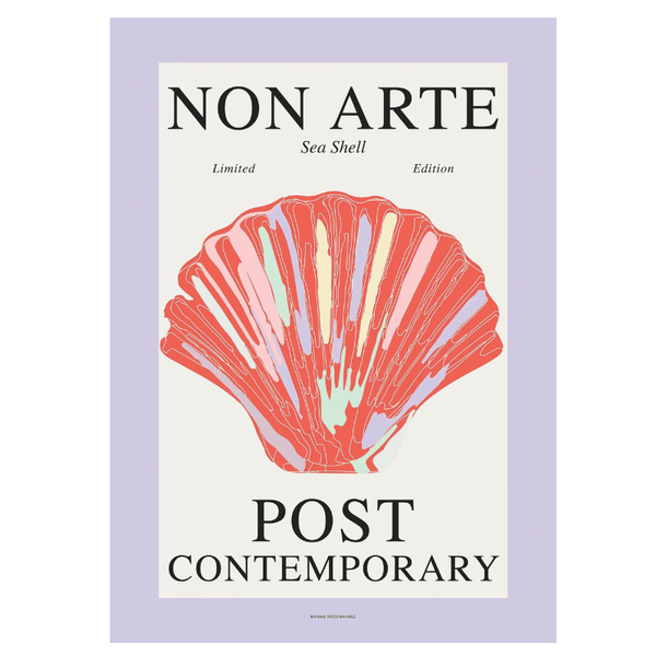Sea Shell Red Poster Print