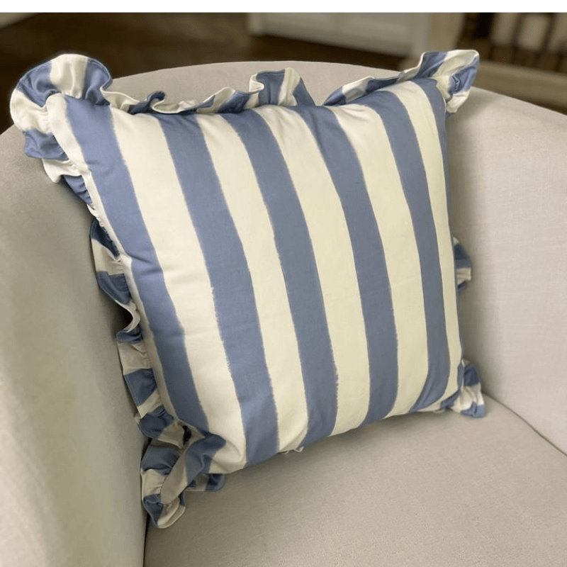 Purple Striped Cushion - Between Us