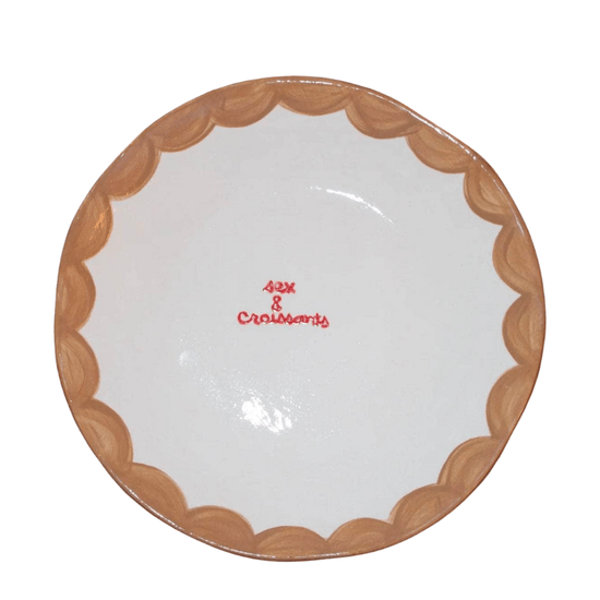 "Sex & Croissants" Dessert Plates | Set of Two