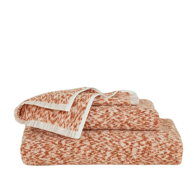 Space Dye Terry Towels - Terracotta