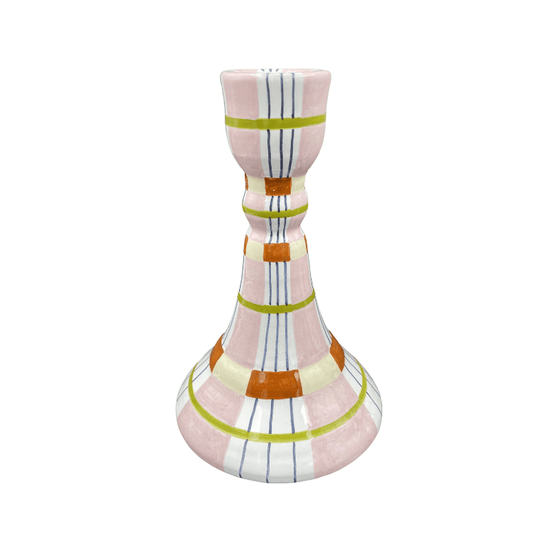 Kente Candlestick, Pink