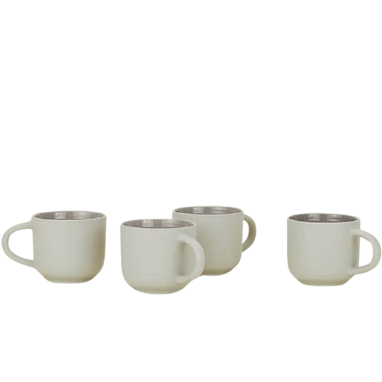 Essential Mug - Set Of 4, Light Grey