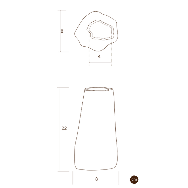 Tall Vase - Burnt Ochre