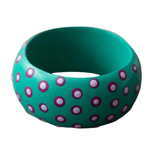 Wooden Dots Napkin Holder - Turquoise